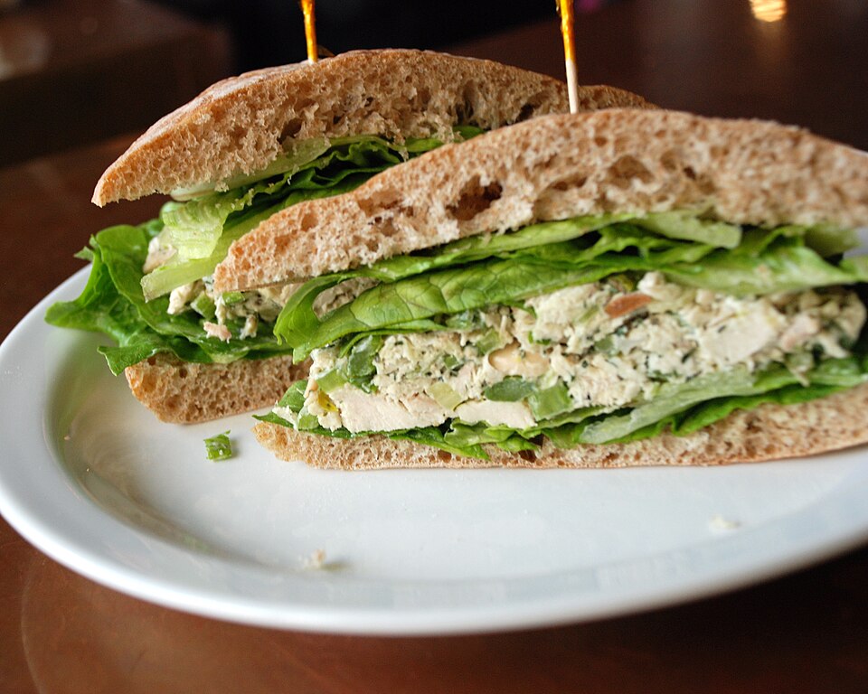 Photo: Chicken salad sandwich