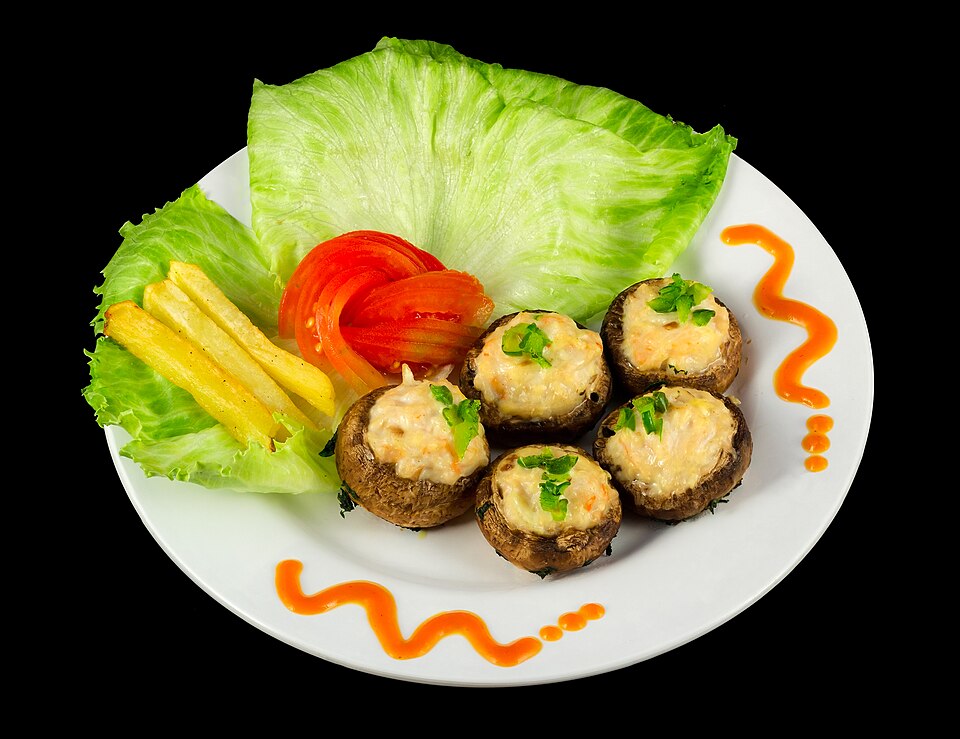 Photo: Stuffed mushrooms